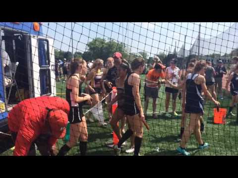 Finish of the girls NJ Sec. 2 Group 3 4x400