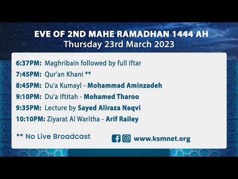 Eve 2nd Ramadhan 1444  - Train Yourself Part 2-  Sayed Aliraza Naqvi -