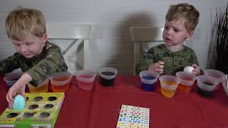 Coloring Easter Eggs with Andy and Evan /Paas Classic Easter Egg Decorating Kit