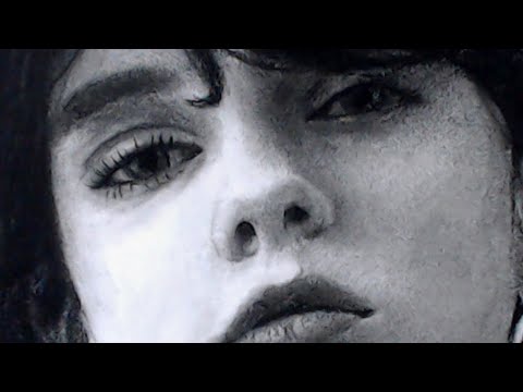 The Stare Down – Charcoal Portrait Drawing