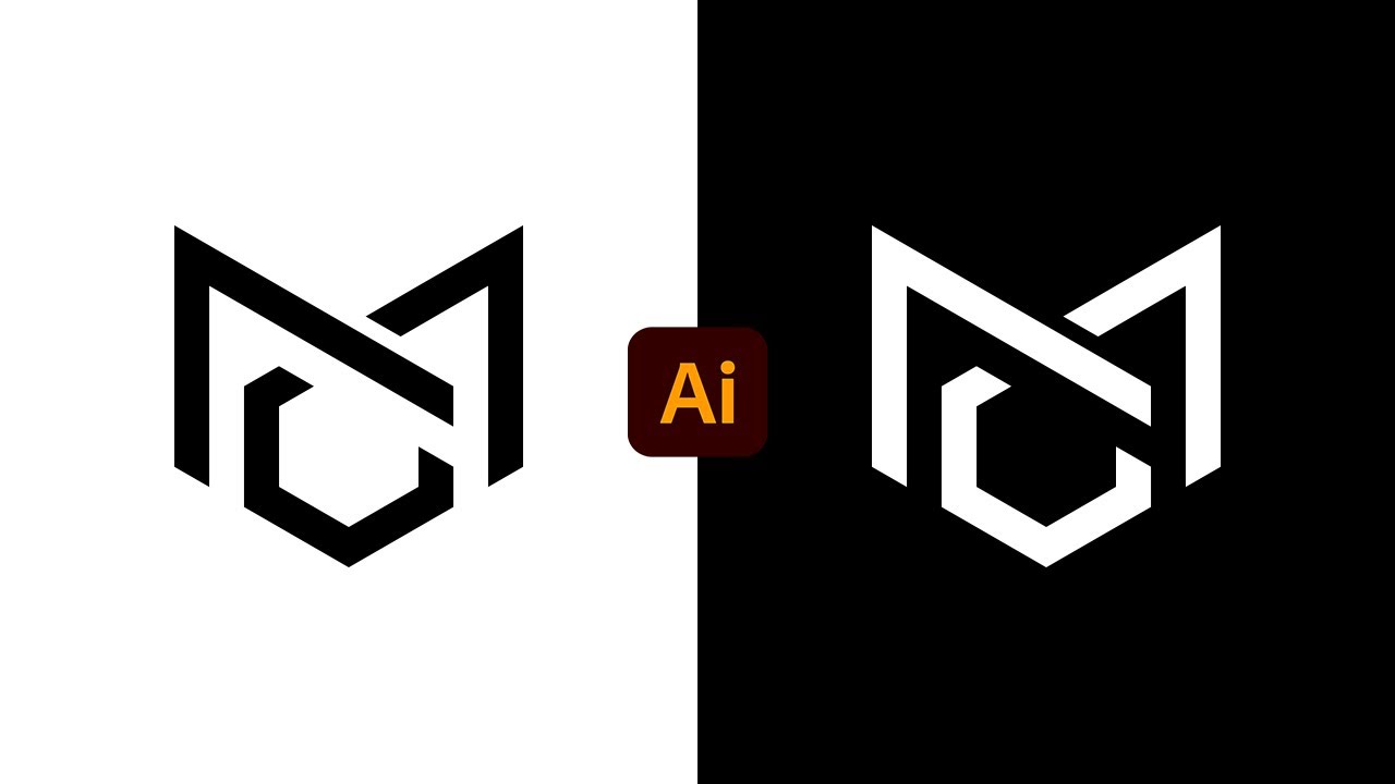 MC Letter Logo Design in Adobe Illustrator