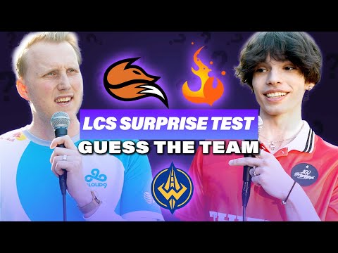 Do Pros KNOW these Team Logos? - LCS Surprise Test