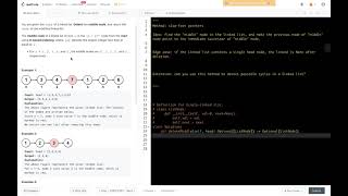 YouTube video 'Leetcode 2095. Delete the Middle Node of a Linked List - basic practice of slow-fast-pointers method'