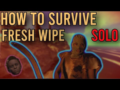 RUST - HOW TO SURVIVE WIPE DAY AS A SOLO PLAYER - Rust Solo Gameplay