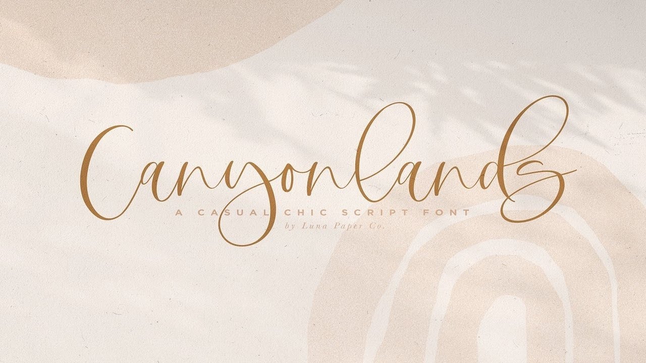 Canyonlands Script Font Font Free Download