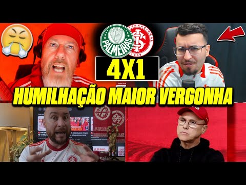 REAÇÕES DOS COLORADOS NA GOLEADA DO PALMEIRAS! REACT PALMEIRAS 4X1 INTERNACIONAL