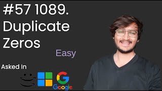 Duplicate Zeros || LeetCode