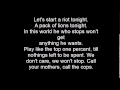 Gavin DeGraw - Fire lyrics on screen