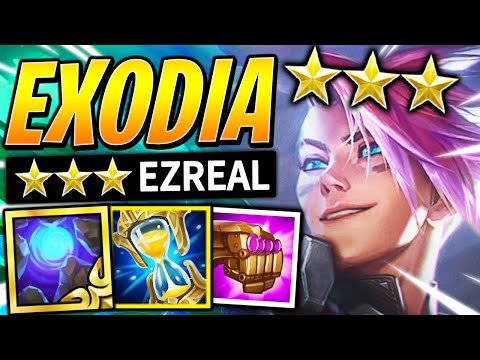 ABUSE This EXODIA EZREAL 3 BUILD FOR FREE WINS!! | Teamfight Tactics Guide | TFT Ranked
