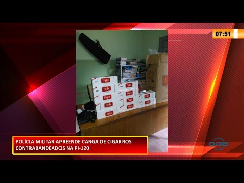 Polícia Militar apreende nove caixas de cigarros contrabandeados na PI-120 27 01 2021