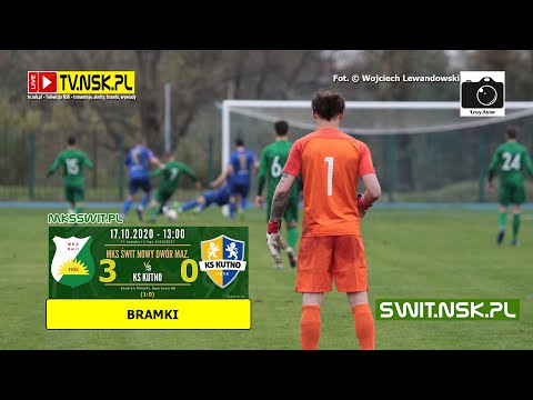 tv.nsk.pl 2020-10-17 MKS Świt Nowy Dwór Mazowiecki - KS Kutno 3:0 (1:0) - bramki