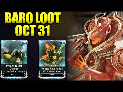 Primed Mods And Cosmetics! Cursed Baro Ki'Teer October 31!