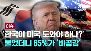[LIVE] '한국이 미국 도와야 하나?' 물었더니 65%가 '비공감' [이슈PLAY] / JTBC News