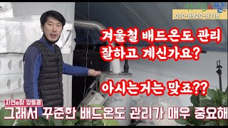 겨울철 시설하우스 딸기 토마토 파프리카 오이 재배 등등 고설재배 양액재배 배드온도 관리는 잘하고 계신가요? …