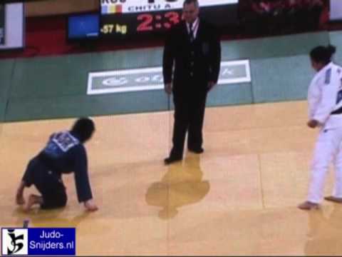 Judo 2009 Paris: Myung (KOR) - Chitu (ROU) [-57kg].
