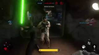 Star Wars Battlefront Luke Skywalker Owning!! :D