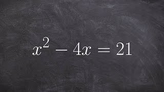 Solving a quadratic equation when not equal to zero by factoring
