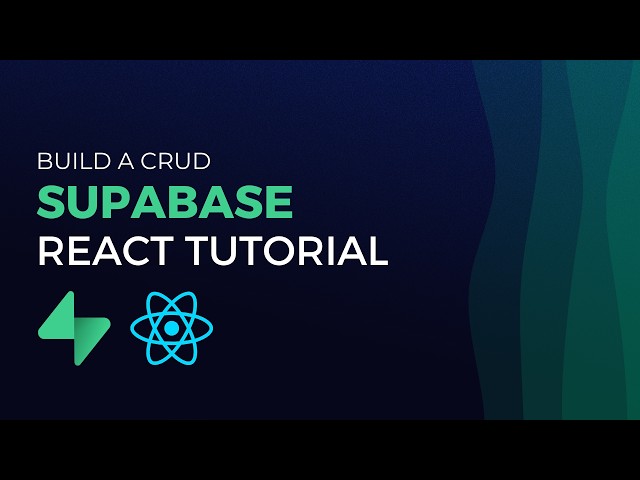 React Supabase CRUD Tutorial | Supabase Beginner Tutorial · YtChopDev