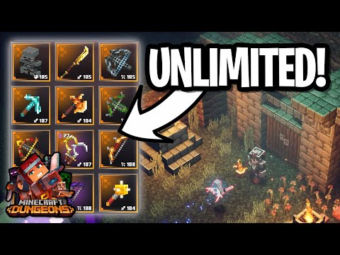 How To Get UNLIMITED UNIQUE GEAR FAST In Minecraft Dungeons!