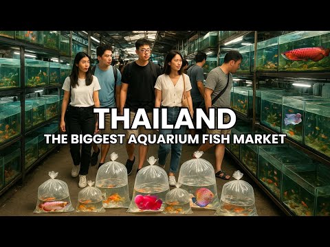 Inside The World’s Largest Aquarium Fish Market! Bangkok, Thailand | Walking Tour