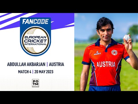 POTM: A.Akbarjan - AUT vs CZR | Highlights | FanCode ECI Austria | 20 May 2023 | ECI23.052