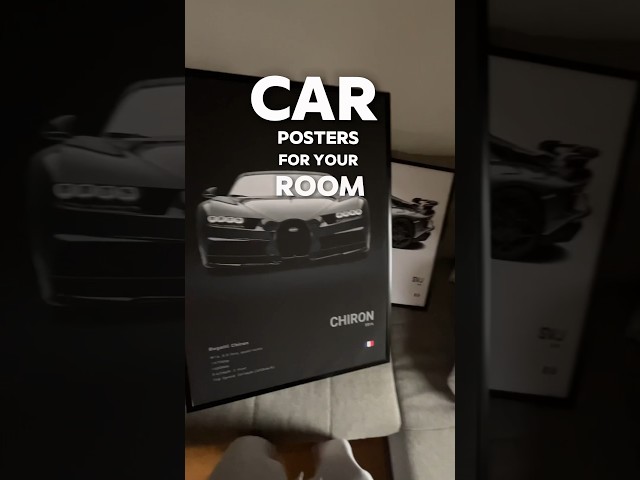 Vídeo relacionado con Supercar Posters - Lienzo moderno para coche, diseño deportivo, decoración para niños, hogar y oficina (6 unidades de 20 x 30 cm, sin