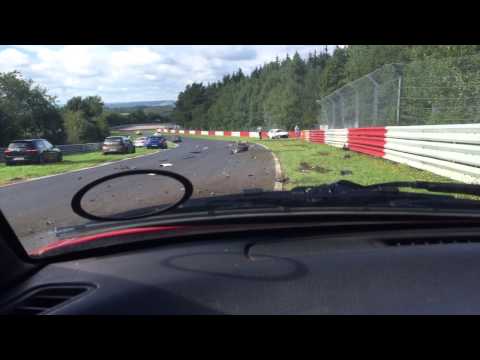 Crash Nurburgring 20-9-15 Nordschleife Original Footage (contains swearing).