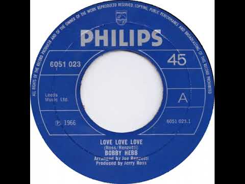 UK New Entry 1972 (160) Bobby Hebb - Love Love Love