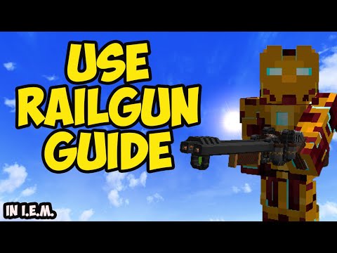 Immersive engineering - how to use railgun in Minecraft (EASY)