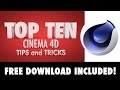 Cinema 4D Tutorial Top Ten Tips And Tricks In 8 Minutes