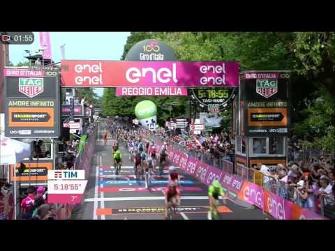 Victoria Fernando Gaviria, etapa 12 Giro de Italia 2017, últimos 2 km