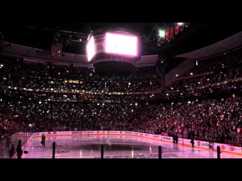 Wild opening, anthem,  Let's Play Hockey 5-9-14