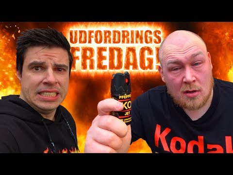 Udfordrings-fredag - Peberspray i ansigtet!