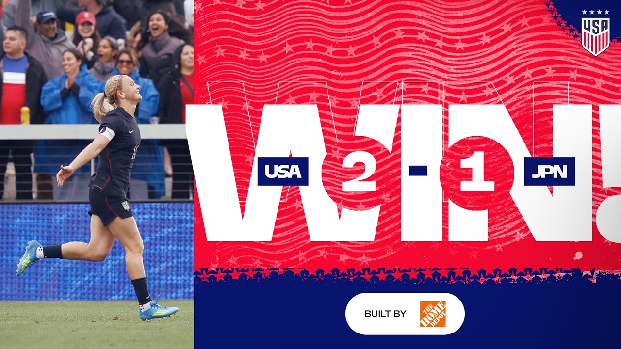 Goals From Lavelle & Heaps  | USWNT 2-1 Japan | Highlights | International Friendly