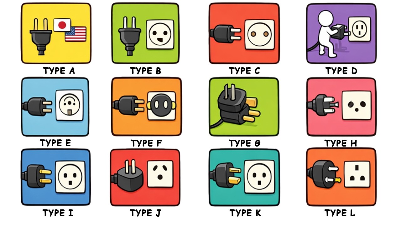 Every International Power Plug Type Explained
