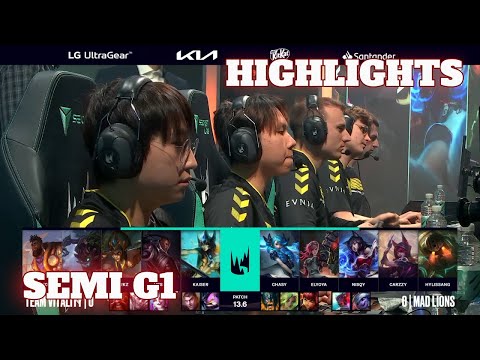 VIT vs MAD - Game 1 Highlights | Semi Final LEC Spring 2023 Playoffs | Vitality vs Mad Lions G1