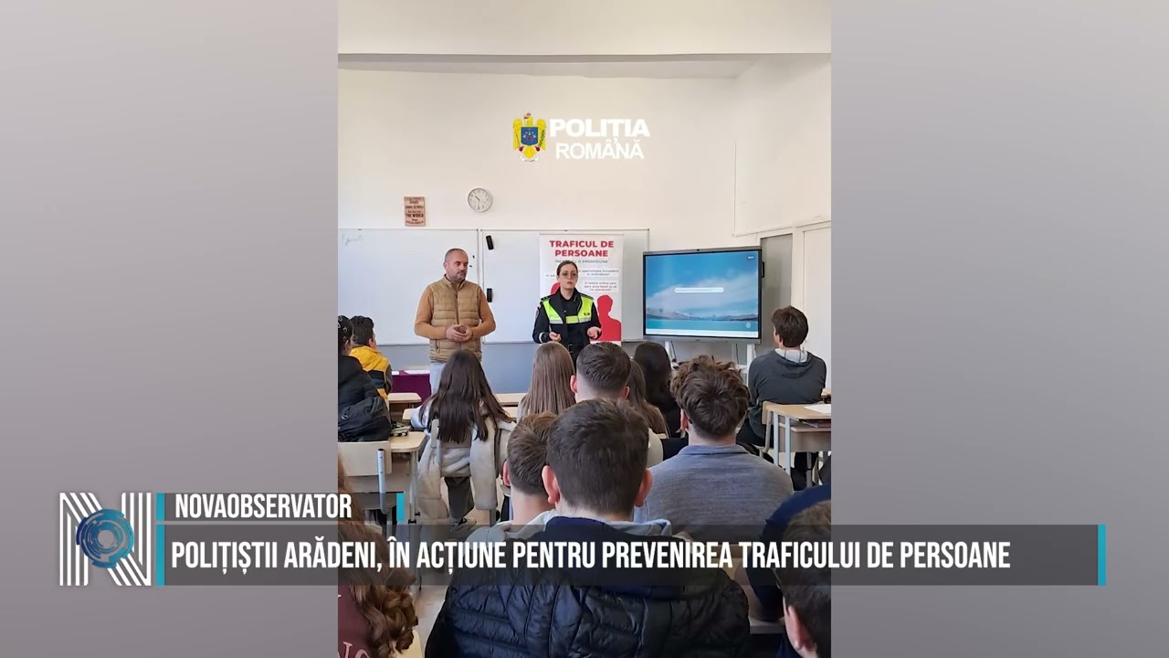 Polițiștii arădeni, în acțiune pentru prevenirea traficului de persoane