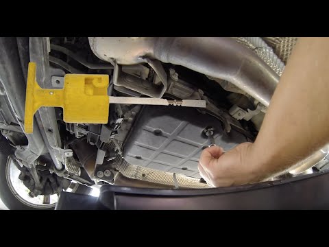 how do u check the transmission oil? Mercedes Benz GLK 350.   722.9 transmission oil change
