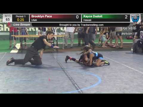 648 NOVICE GIRL 65 70 Brooklyn Pace Utah vs Kayce Dudoit Hawaii 8417810104