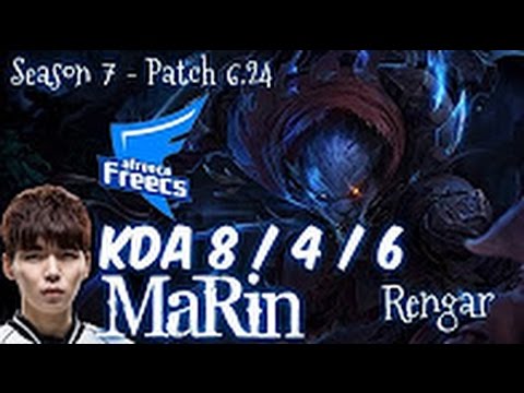 AFs MaRin RENGAR vs HECARIM Jungle - Patch 6.24 KOREA Ranked