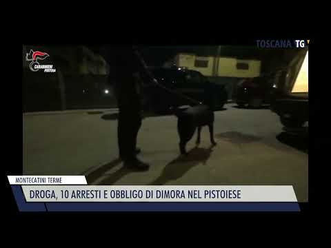 2022-11-17 MONTECATINI TERME - DROGA, 10 ARRESTI E OBBLIGO DI DIMORA NEL PISTOIESE