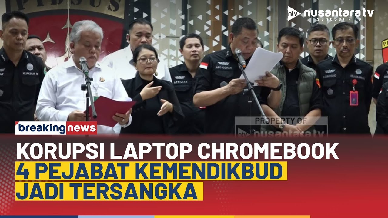 Penetapan 4 Tersangka Kasus Korupsi Chromebook Kemenbudristek