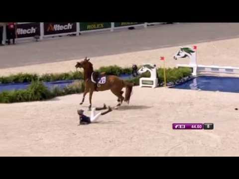 Jeux Equestres Mondiaux : chute de Pénélope Leprévost, CSO du 6 septembre