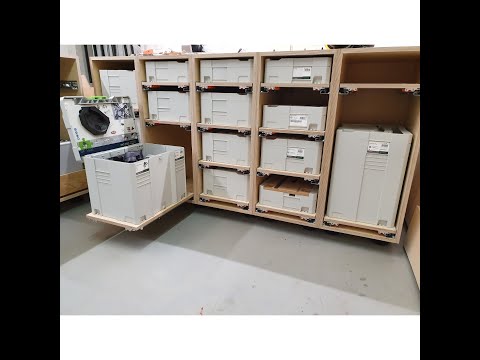 Festool systainer cabinet build using Felder Hammer K3