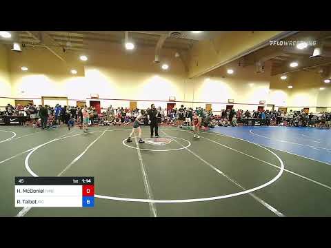 45 Lbs Rr Rnd 2 - Henry Scott McDoniel, Threestyle Wrestling Of Oklahoma Vs Ry Talbot, Aniciete Tr