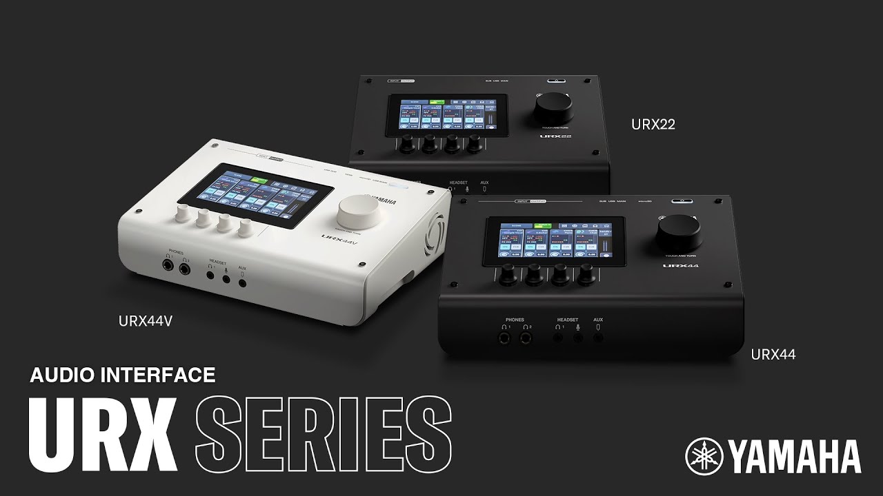 Yamaha URX44V Audio Interface / Mixerface w/ Video Interface – Black