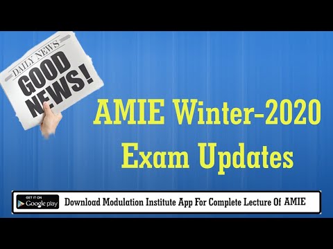 Good News | AMIE Winter-2020 Exam Updates Live  by Prem Sir