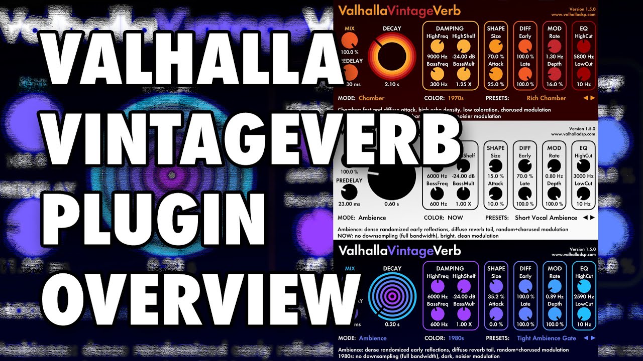Valhalla VintageVerb Plugin Overview
