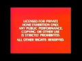 RED FBI WARNING SCREENS WALT DISNEY HOME VIDEO 1986
