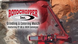 Video Thumbnail for Grinding and Coloring Mulch: Featuring the FP-66 and 365R Conveyor